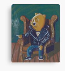 Smoking Winnie The Pooh Canvas Print
