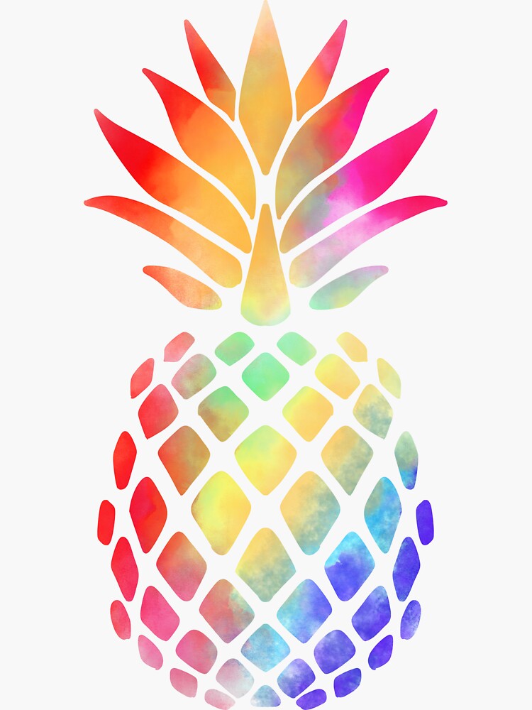 Rainbow Pineapple by Kittyworks