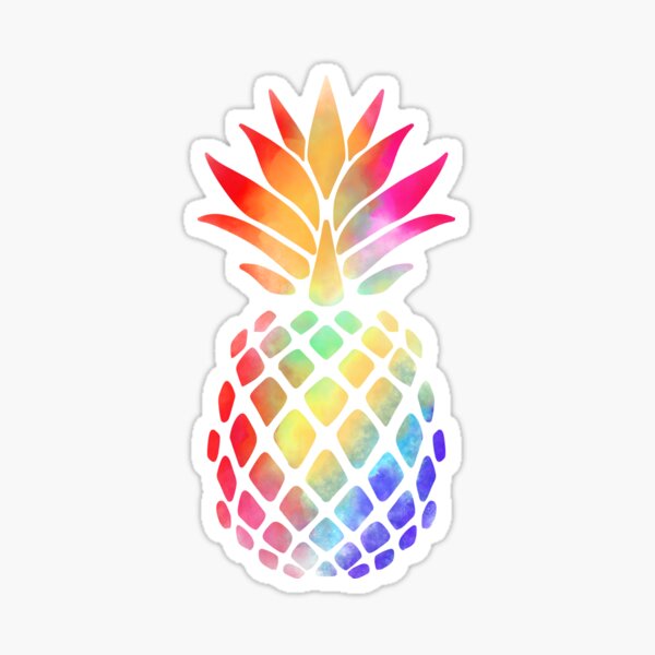 Rainbow Pineapple  Sticker