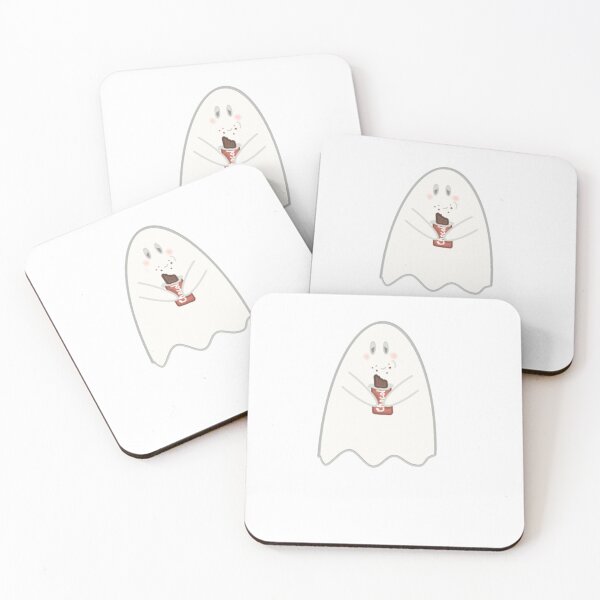 Item preview, Ghost Sticker, Ghost Eating Candy Sticker designed and sold by EmmasCraftCo.