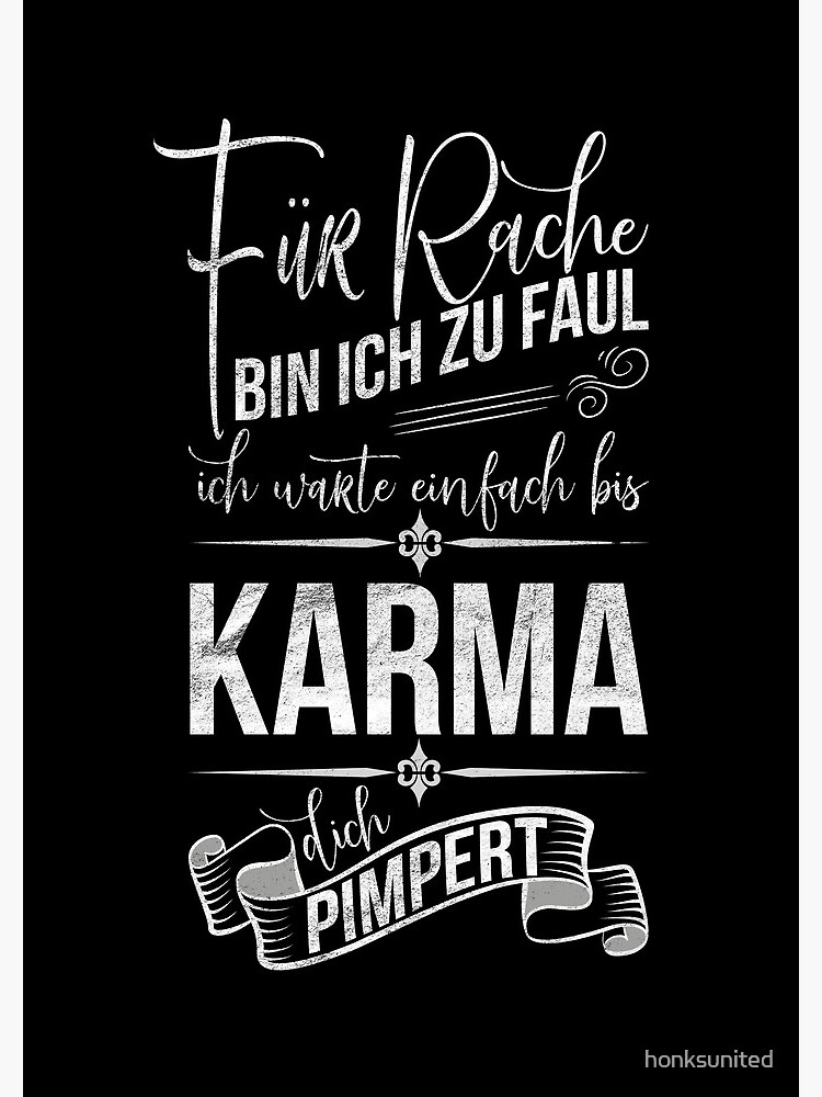 "lustiger Karma Spruch Rache pimpert Meditation" Spiralblock von