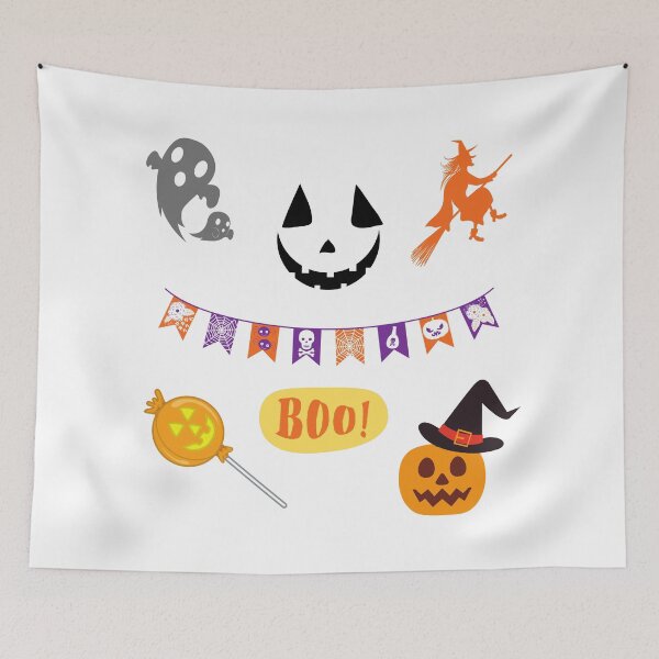 Item preview, Pumpkin Eating Ghosts designed and sold by calmblissmind.