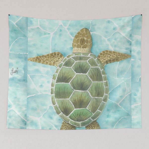 Item preview, Watercolor Art - Sea Turtle Vertical designed and sold by lucyideas.