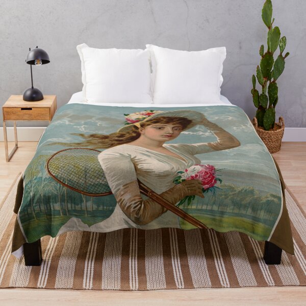 Item preview, Vintage Victorian tennis girl designed and sold by aapshop.