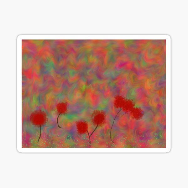 Aperçu de l'œuvre Fleurs à pompons colorés créée et vendue par AbriiD.