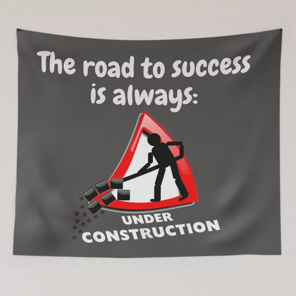 Item preview, The road to success is always under construction designed and sold by Diamaber.