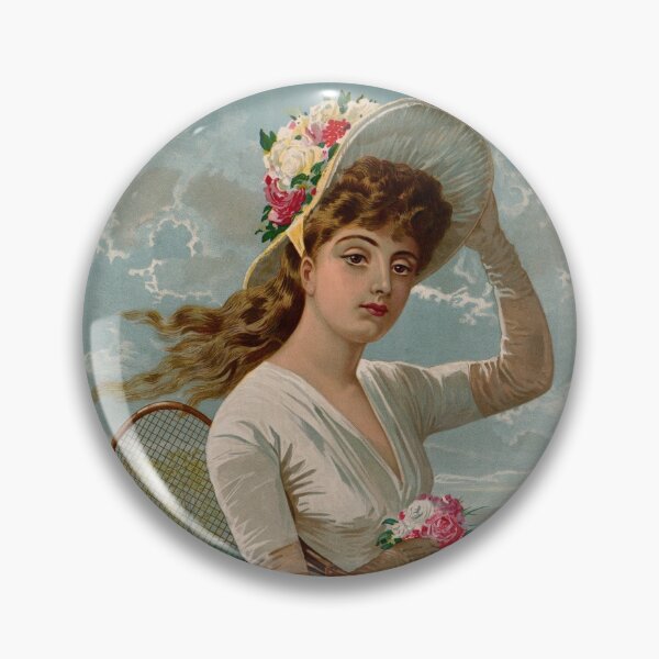 Item preview, Vintage Victorian tennis girl designed and sold by aapshop.
