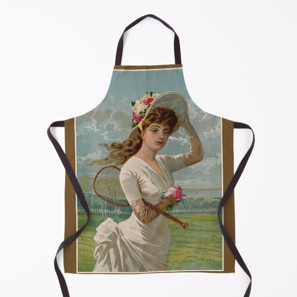 Item preview, Vintage Victorian tennis girl designed and sold by aapshop.