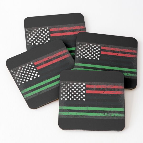 Item preview, US-Pan African Distressed Flag designed and sold by Stoopiditees by The Golden Age of Stoopid.
