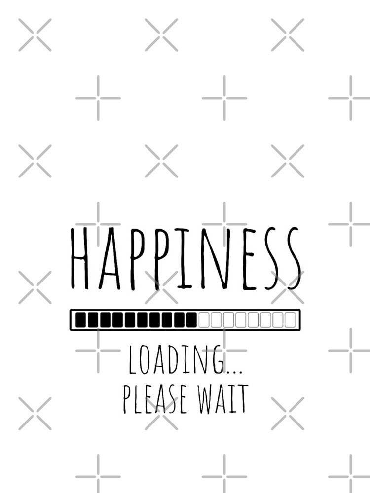 Thumbnail 4 of 4, iPhone Case, HAPPINESS LOADING... PLEASE WAIT designed and sold by RIVEofficial.