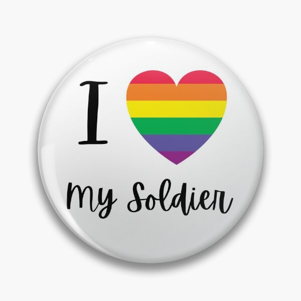 Item preview, LGBTQ Love My Soldier Army Sticker designed and sold by AW101.