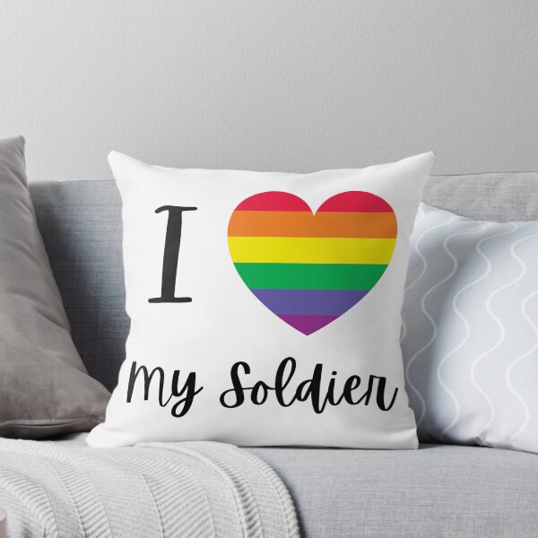 Item preview, LGBTQ Love My Soldier Army Sticker designed and sold by AW101.