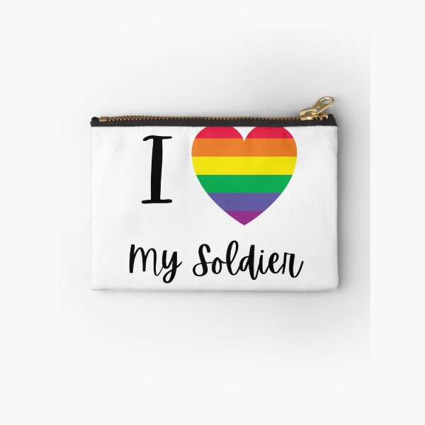 Item preview, LGBTQ Love My Soldier Army Sticker designed and sold by AW101.