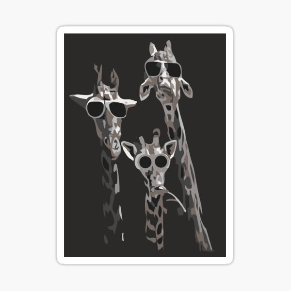 Giraffe Svg Stickers Redbubble