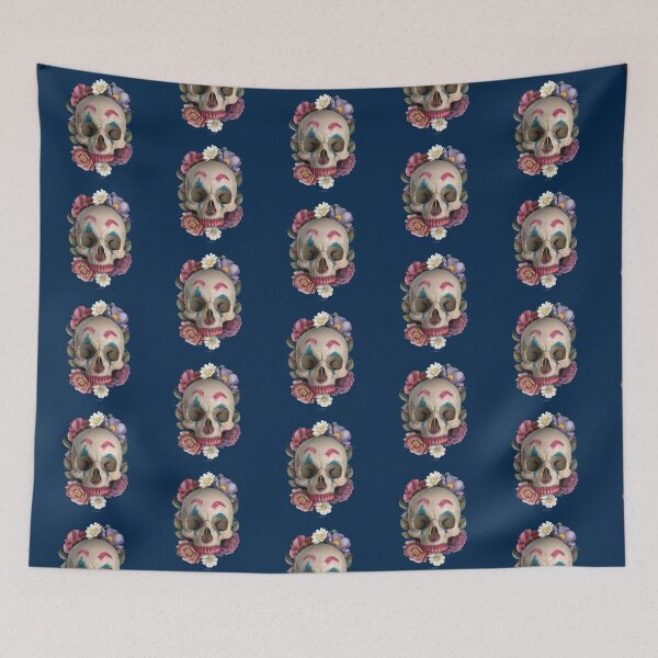 Item preview, SKULL JOKE 03-01 makeup and flowers designed and sold by Radu-Gabriel.