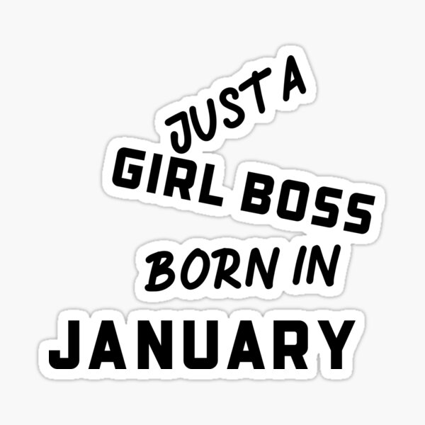 Item preview, Classic: January Birthday Girl Boss Designs designed and sold by MerciMe.