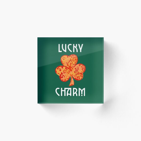 Item preview, Lucky Charm Orange Shamrock St Patricks Day Holiday Logo designed and sold by LJWDesigns.