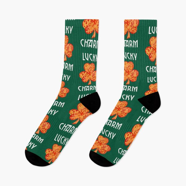 Item preview, Lucky Charm Orange Shamrock St Patricks Day Holiday Logo designed and sold by LJWDesigns.