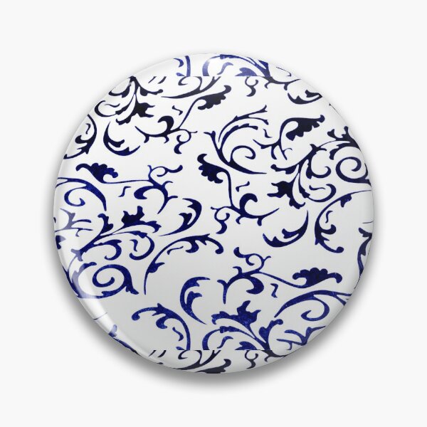 Item preview, ARABIATA 7 bis patterns blue black white Morocco Essaouira flowers leaves gothic design arabesques scrolls decor designed and sold by dragonemma.