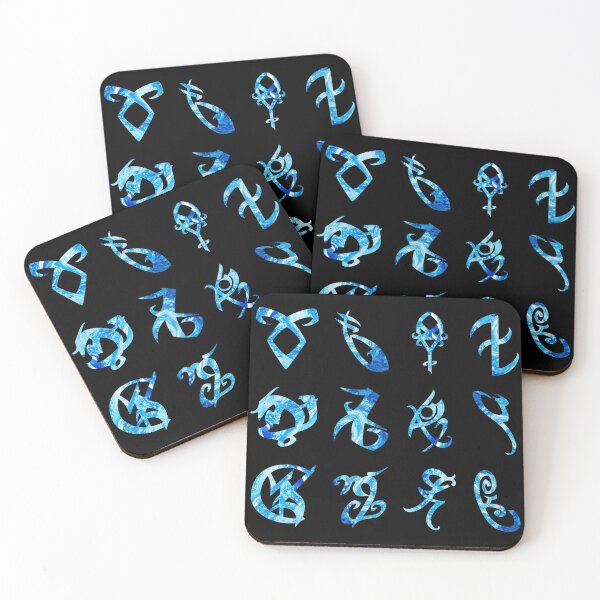 Item preview, Hydro Flask stickers pack set - Shadowhunters rune (blue sea paint) | Parabatai | Angelic power rune | Alec, Magnus designed and sold by Vane22april.