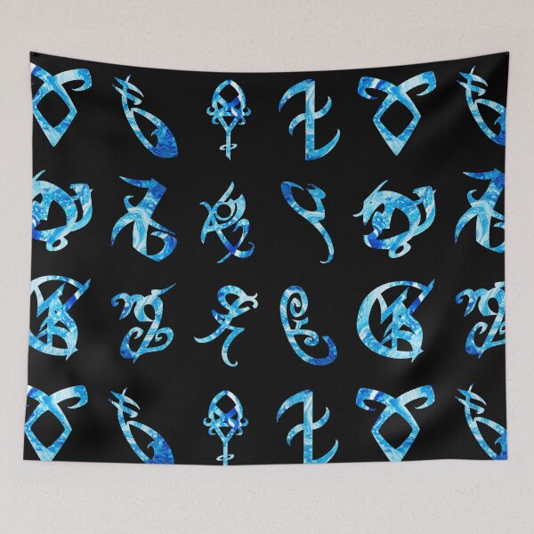 Item preview, Hydro Flask stickers pack set - Shadowhunters rune (blue sea paint) | Parabatai | Angelic power rune | Alec, Magnus designed and sold by Vane22april.