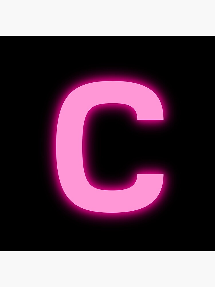 Letra C Rosa