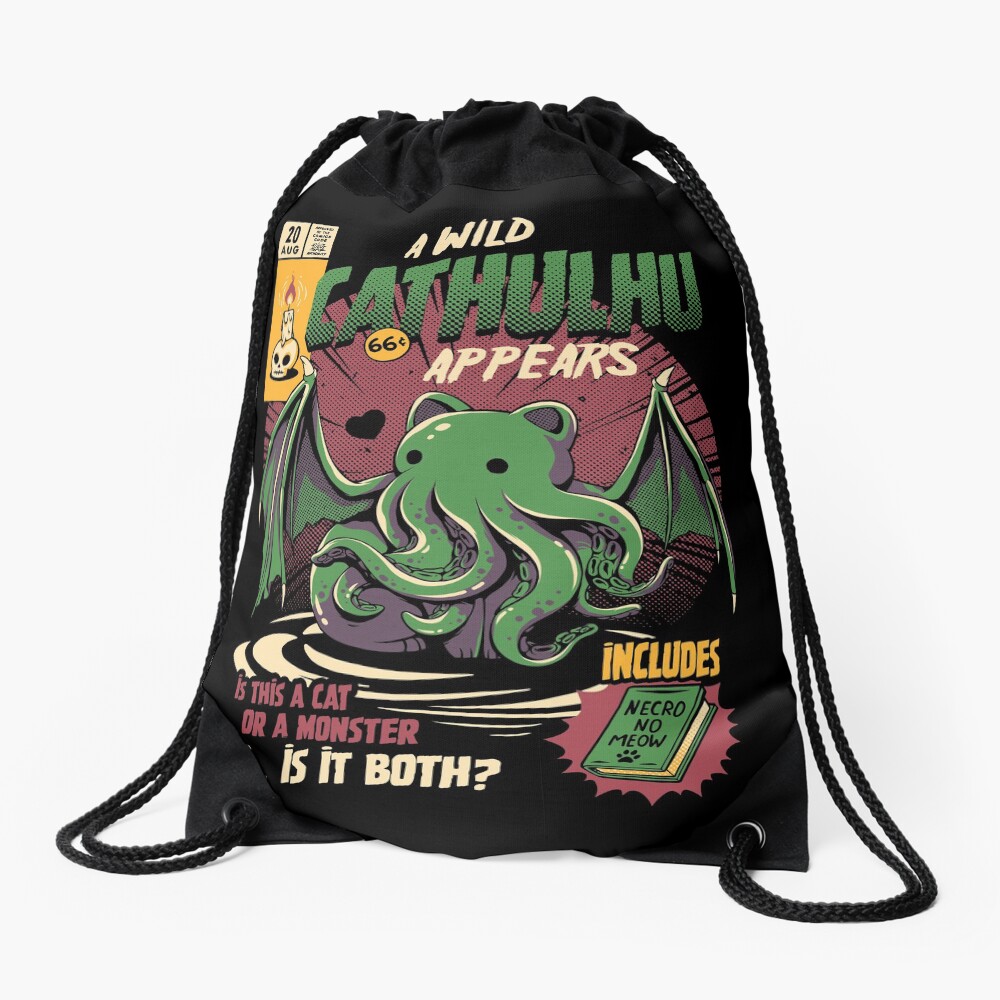 Cathulhu Drawstring Bag