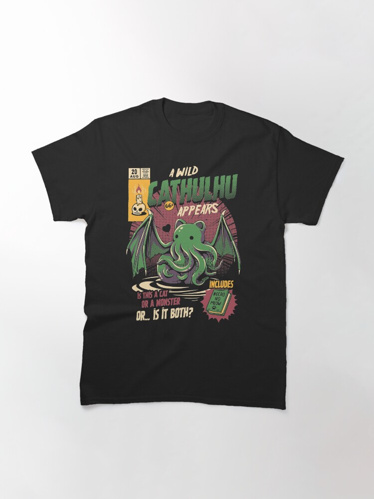 Thumbnail 3 of 7, Classic T-Shirt, Cathulhu designed and sold by ilustrata.
