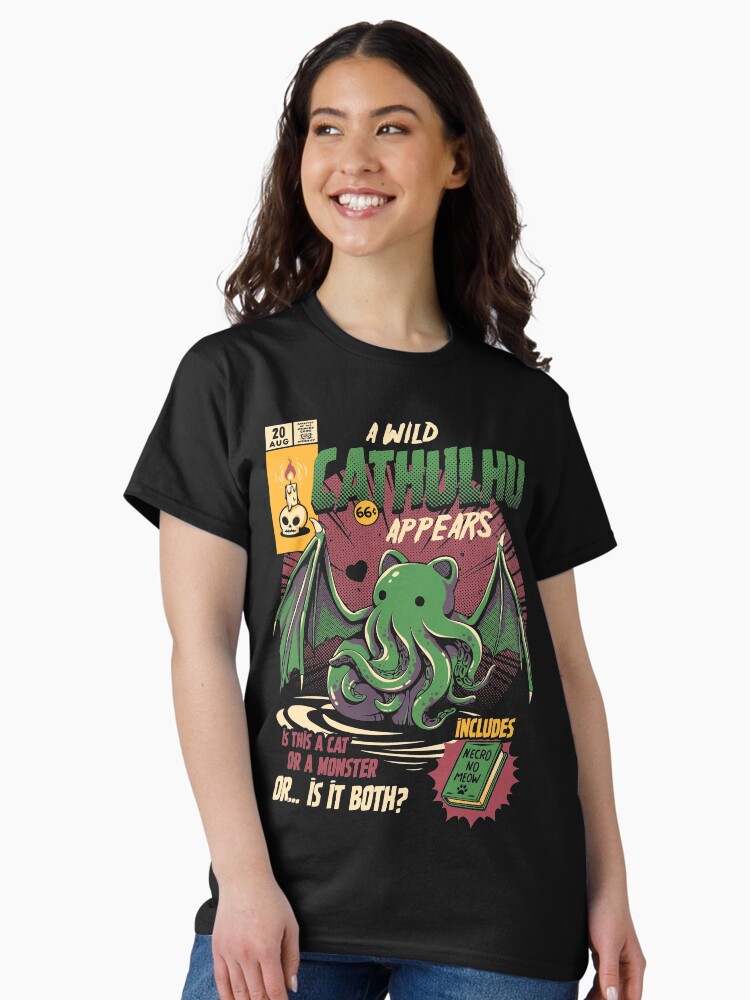 Thumbnail 1 of 7, Classic T-Shirt, Cathulhu designed and sold by ilustrata.