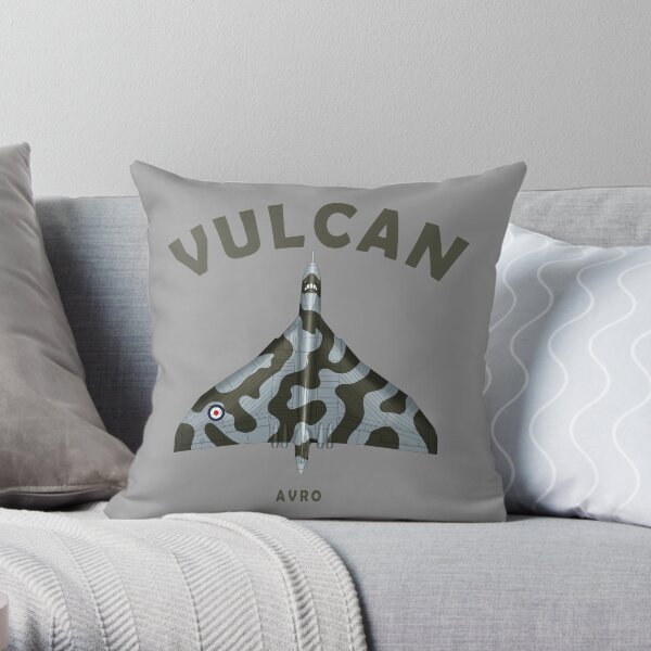 The Vulcan Bomber Blueprint Throw Pillow