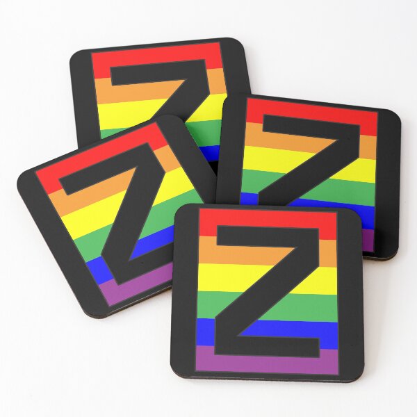 Item preview, Letter "Z" LGBT Gay Pride Rainbow Flag font designed and sold by 65 MCMLXV.