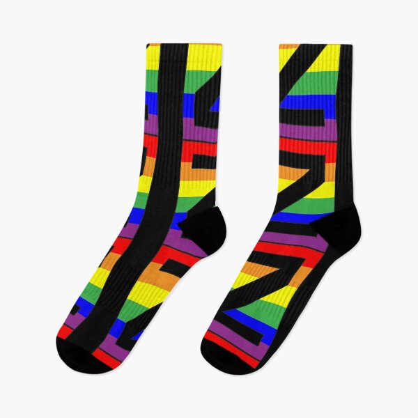 Item preview, Letter "Z" LGBT Gay Pride Rainbow Flag font designed and sold by 65 MCMLXV.