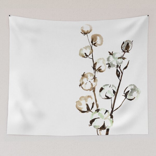 Item preview, Cotton watercolor illustration (2) designed and sold by blursbyai.