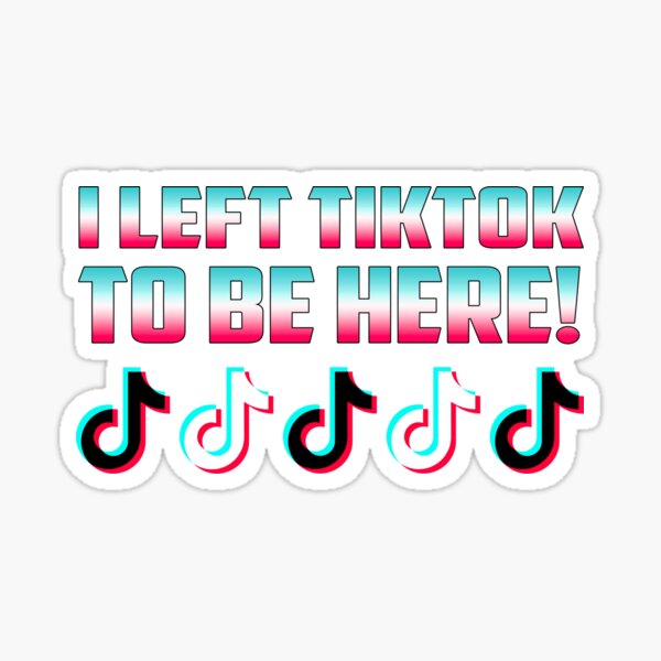 Sticker Tiktok Musiknote Redbubble