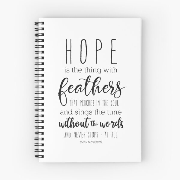 Item preview, Hope is the thing with feathers - Dickinson Quote designed and sold by miragreetings.