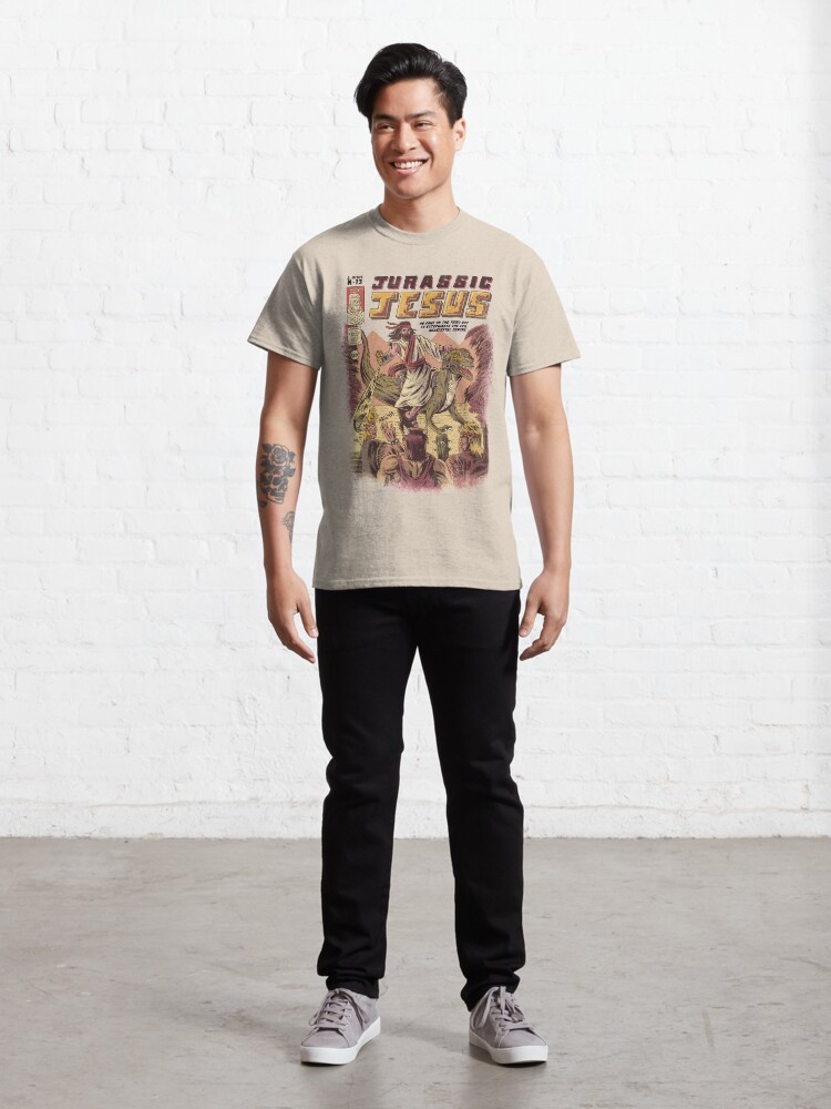 Alternate view of JURASSIC JESUS Classic T-Shirt
