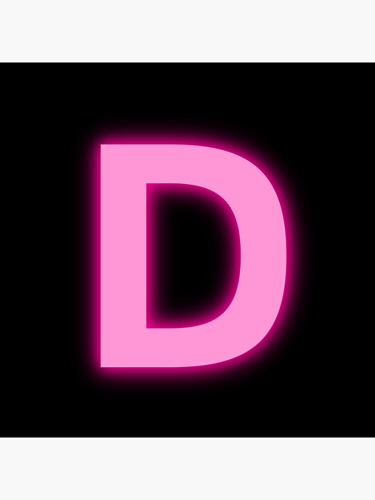 Light Pink Letter D | Sticker