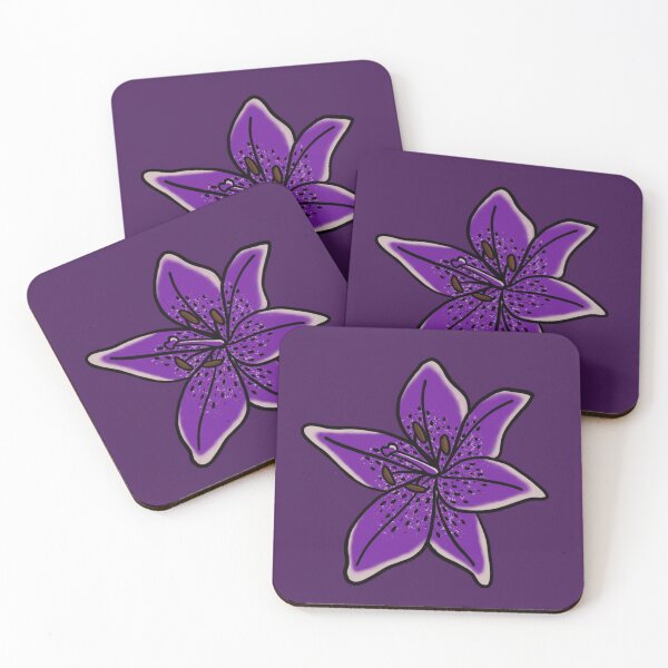 Item preview, Purple passion tiger lily designed and sold by Littlecodyart.