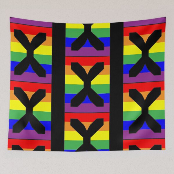 Item preview, Letter "X" LGBT Gay Pride Rainbow Flag font designed and sold by 65 MCMLXV.
