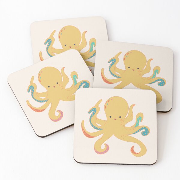 Item preview, Tropical Yellow Orange Octopus Multi Coloured | Natropycals designed and sold by natropycals.