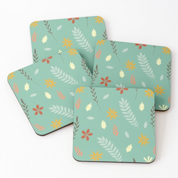 Item preview, Copy of  green  floral pattern  designed and sold by yellowpinko.
