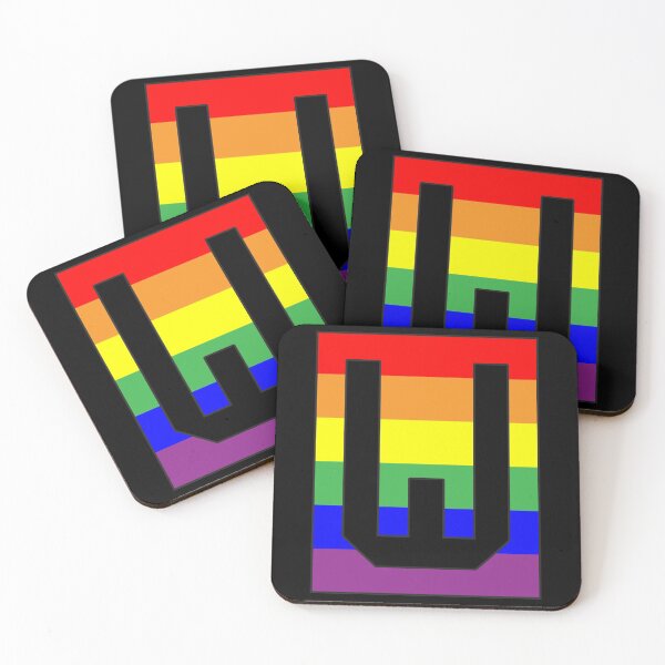 Item preview, Letter "W" LGBT Gay Pride Rainbow Flag font designed and sold by 65 MCMLXV.