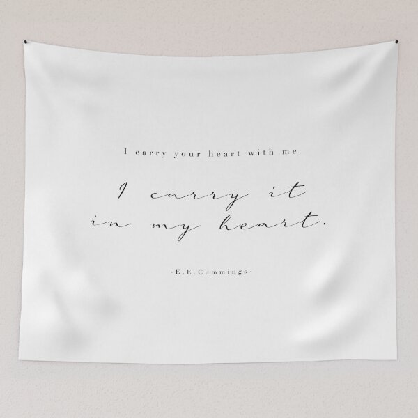Item preview, I carry your heart with me- E.E.Cummings designed and sold by Simple Soul.