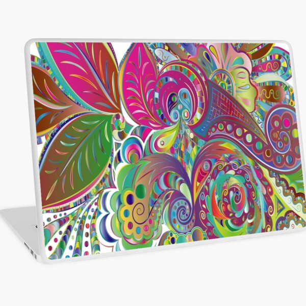Floral Element Laptop Skin