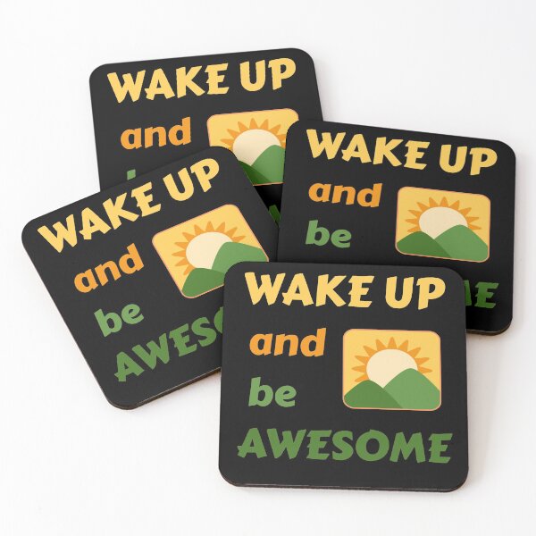Item preview, Wake up and be awesome designed and sold by Eezzadesigns.