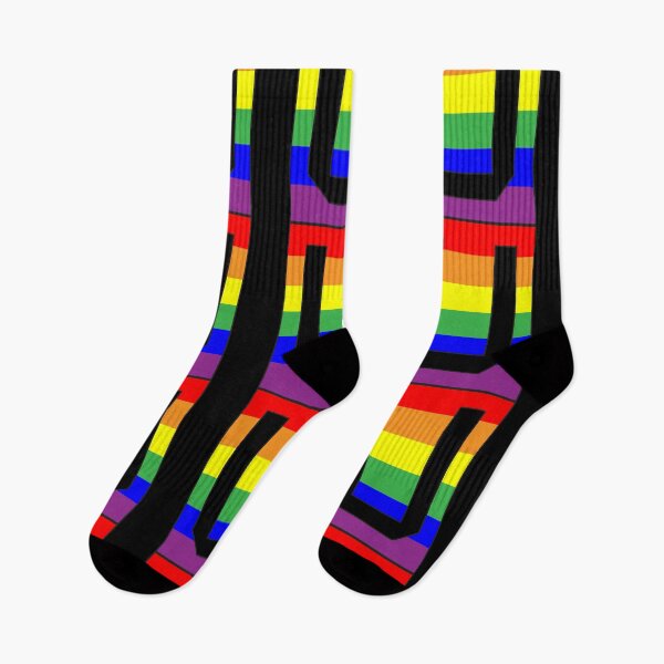 Item preview, Letter "U" LGBT Gay Pride Rainbow Flag font designed and sold by 65 MCMLXV.
