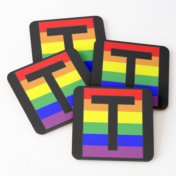 Item preview, Letter "T" LGBT Gay Pride Rainbow Flag font designed and sold by 65 MCMLXV.