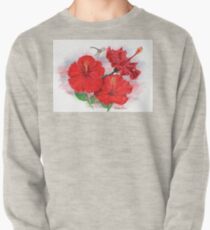 Hibiscus with Dragonfly Pullover