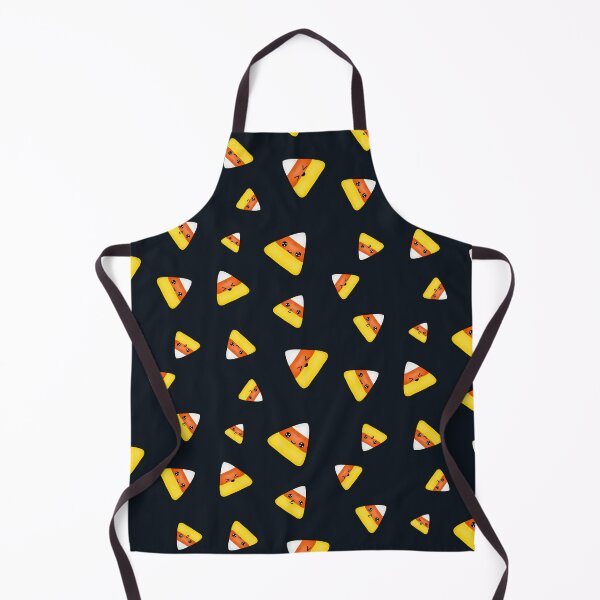 Item preview, Cute Candy Corn Halloween pattern- black background designed and sold by Arthemeral.