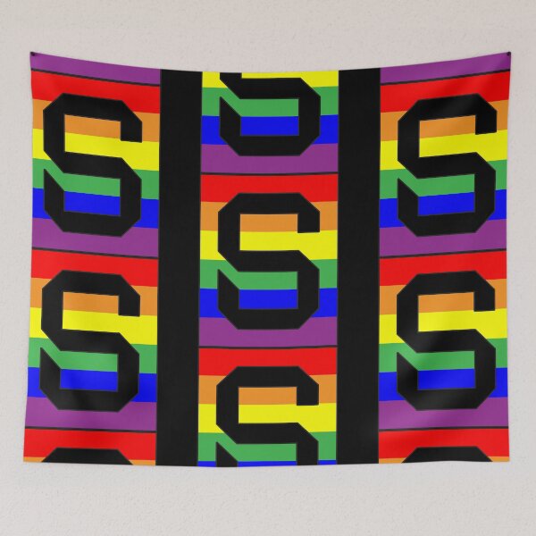 Item preview, Letter "S" LGBT Gay Pride Rainbow Flag font designed and sold by 65 MCMLXV.